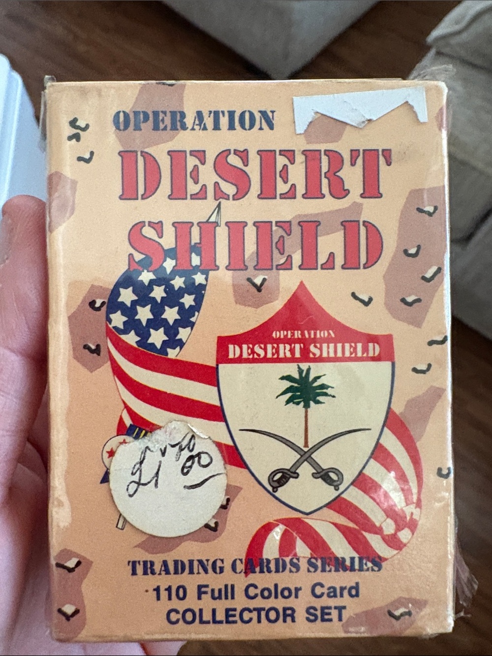 Operation Desert Shield Trading Card Collector Set - Tan & Red